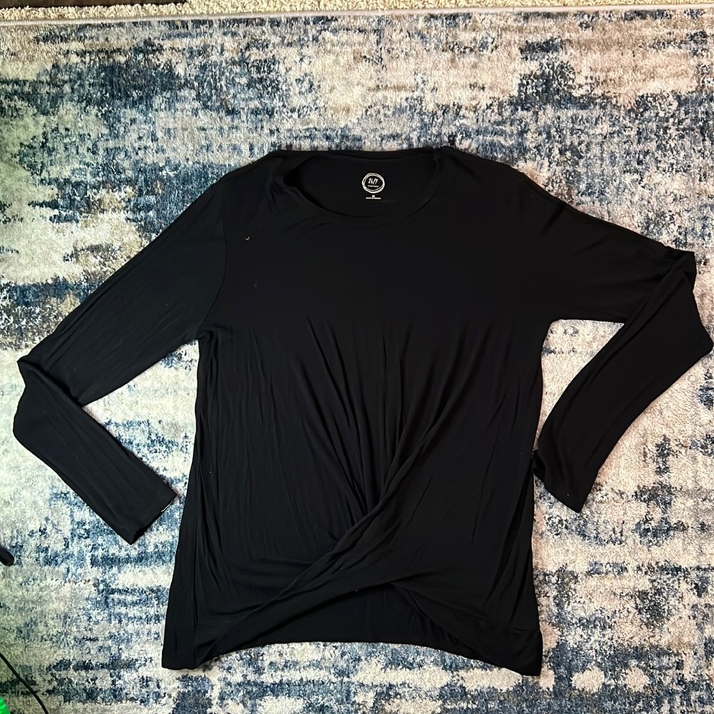 Maurices 24/7 Black Long Sleeve Top